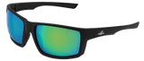 Global Glove & Safety Sawfish™ Green Mirror Performance Fog Technology Lens, Matte Black Frame