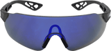 Global Glove & Safety BH869AF Tetra, Blue Mirror Anti-Fog Lens, Matte Black Frame
