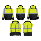 Global Glove & Safety GLO-B2 Eight in One, Bomber Jacket, Class 3