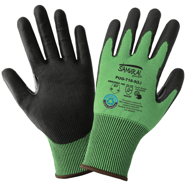 PUG™ Gray Lightweight Polyurethane Coated Anti-Static/Electrostatic  Compliant Gloves with Cut, Abrasion, and Puncture Resistance - Dozen PUG-13