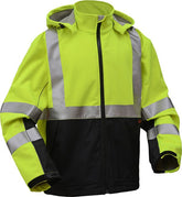 GSS Safety 7515 Soft Shell Sweatshirt, Black Bottom, Class 3