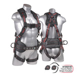 KStrong UFH10331P Kapture Epic 5-Point Full Body Harness, Padded, 3 D-Rings, QC Chest and Legs