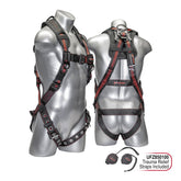 KStrong Kapture™ Elite+ 5-Point FBH, Enhanced Dorsal D-ring, TB Legs, QC Chest, Shoulder Pad, All Black Fittings