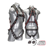 KStrong Kapture™ Elite+ 5-Point FBH, Enhanced Dorsal D-ring, TB Legs, QC Chest, Shoulder Pad, All Black Fittings