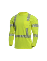 National Safety Apparel Drifire Strongknit FR Hi-Vis Long Sleeve T-Shirt, Type R Class 3, 10 cal/cm² (each)