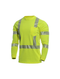 National Safety Apparel Drifire Strongknit FR Hi-Vis Long Sleeve T-Shirt, Type R Class 3, 10 cal/cm² (each)