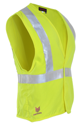 National Safety Apparel Drifire FR Hi Vis Twill Contractor Vest, Class 2, 8.9 cal/cm²