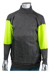 PIP P190BP-PP1-TL Kut Gard ATA PreventWear Cut Resistant Pullover with Removable Belly Patch, Hi-Vis Sleeves and Thumb Loops, Mesh Back