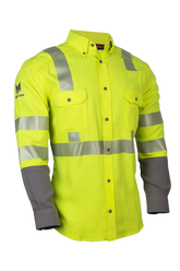 National Safety Apparel Drifire FR Hi Vis Lightweight Work Shirt, Class 3, 8.2 cal/cm²