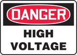 Accuform OSHA Danger Safety Sign: High Voltage