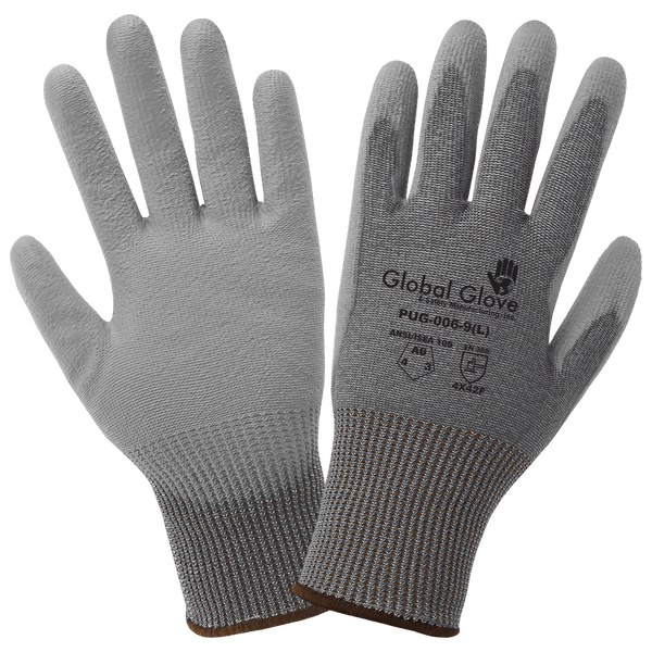 Work glove - PS6 GY - Sumirubber Malaysia Sdn. Bhd. - anti-cut /  polyurethane-coated