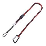 KStrong Kaptor™ Detachable Elasticated Single Leg Tool Lanyard w/ Screwgate Carabiner – 5 lbs. (each)