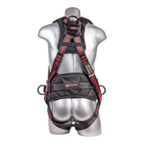KStrong Kapture™ Epic 5-Point Full Body Harness, Enhanced Dorsal D-ring Plus™, Front D-ring, 2 Side D-rings, Waist Pad w/ Removable Tool Belt, Back/ Shoulder Pad, QC Chest and TB Legs (each)