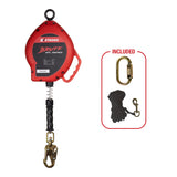 KStrong UFS310050 BRUTE 50 ft Cable SRL with snap hook, Includes installation carabiner and tagline