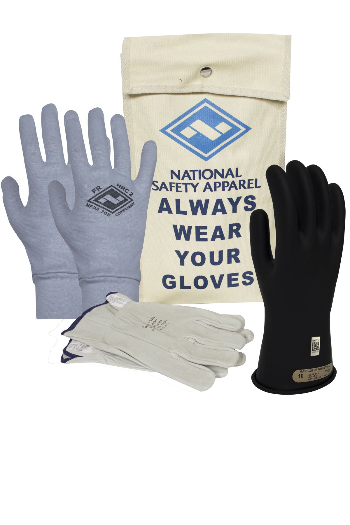 Enespro Class 0 ArcGuard Rubber Voltage Glove Premium Kit