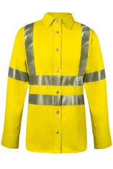 National Safety Apparel Vizable FR Hi-Vis Womens Work Shirt, Type R Class 3, 8.9 cal/cm² (each)
