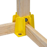 Tie Down Safety Guard Guardrail Base w/Toeboard Slots 4-Pack