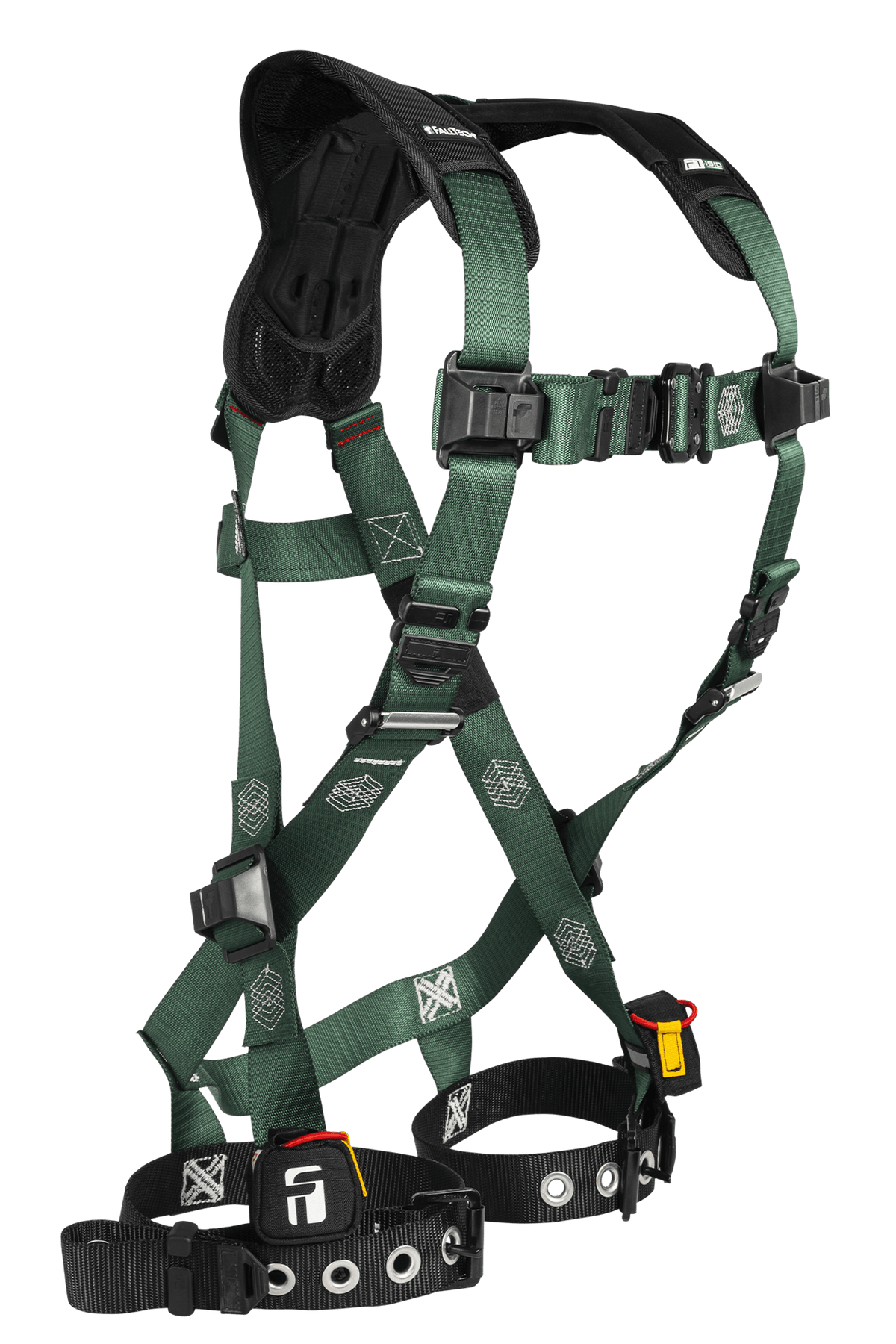 FallTech FT-1910 1D Standard Non-Belted Full Body Harness, Tongue Buckle Leg Adjustment