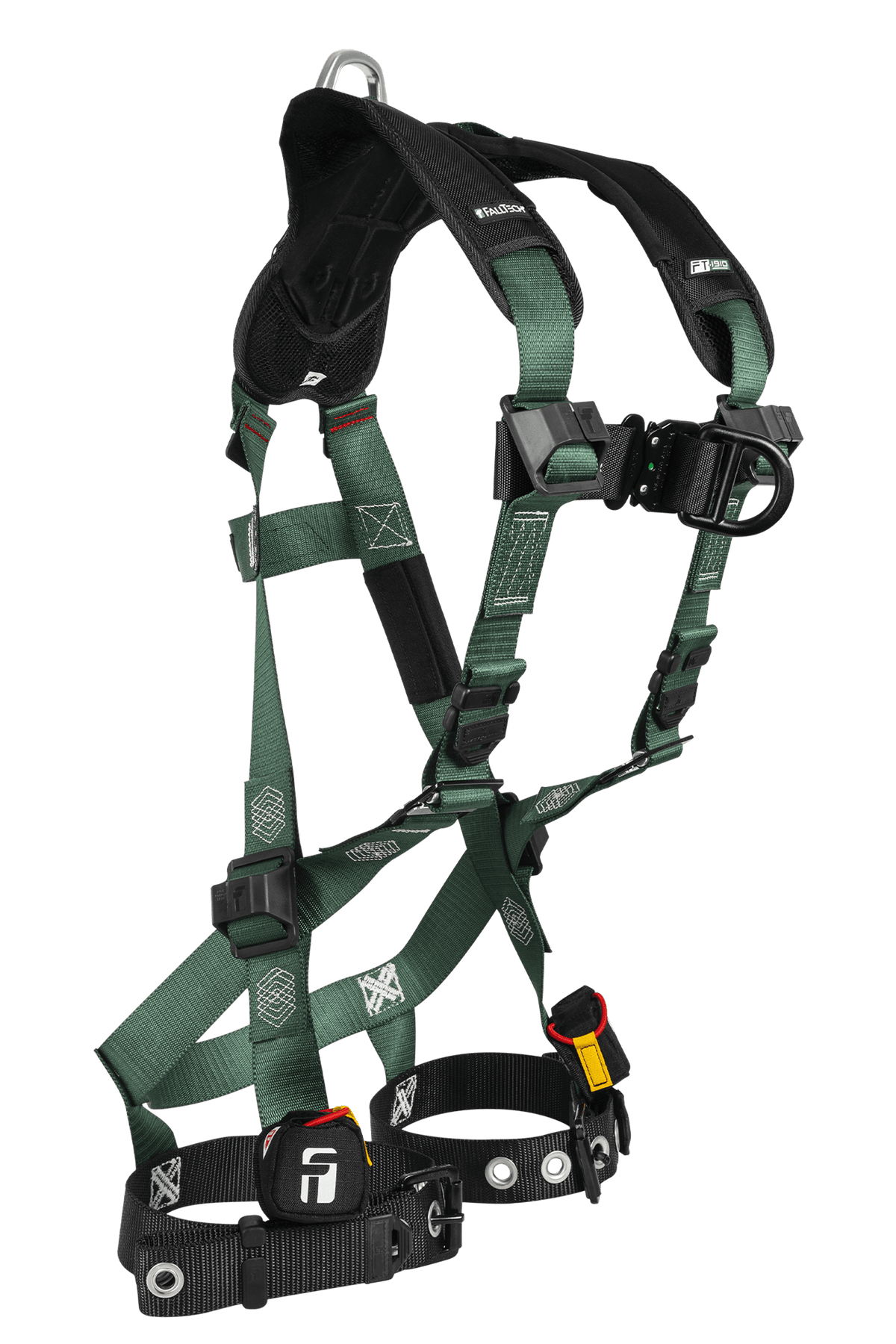 FallTech FT-1910 2D Climbing Non-Belted Full Body Harness, Tongue Buckle Leg Adjustment