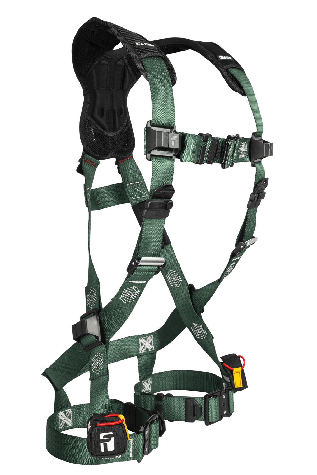 FallTech FT-1910 1D Standard Non-Belted Full Body Harness, Quick-Connect Leg Adjustment