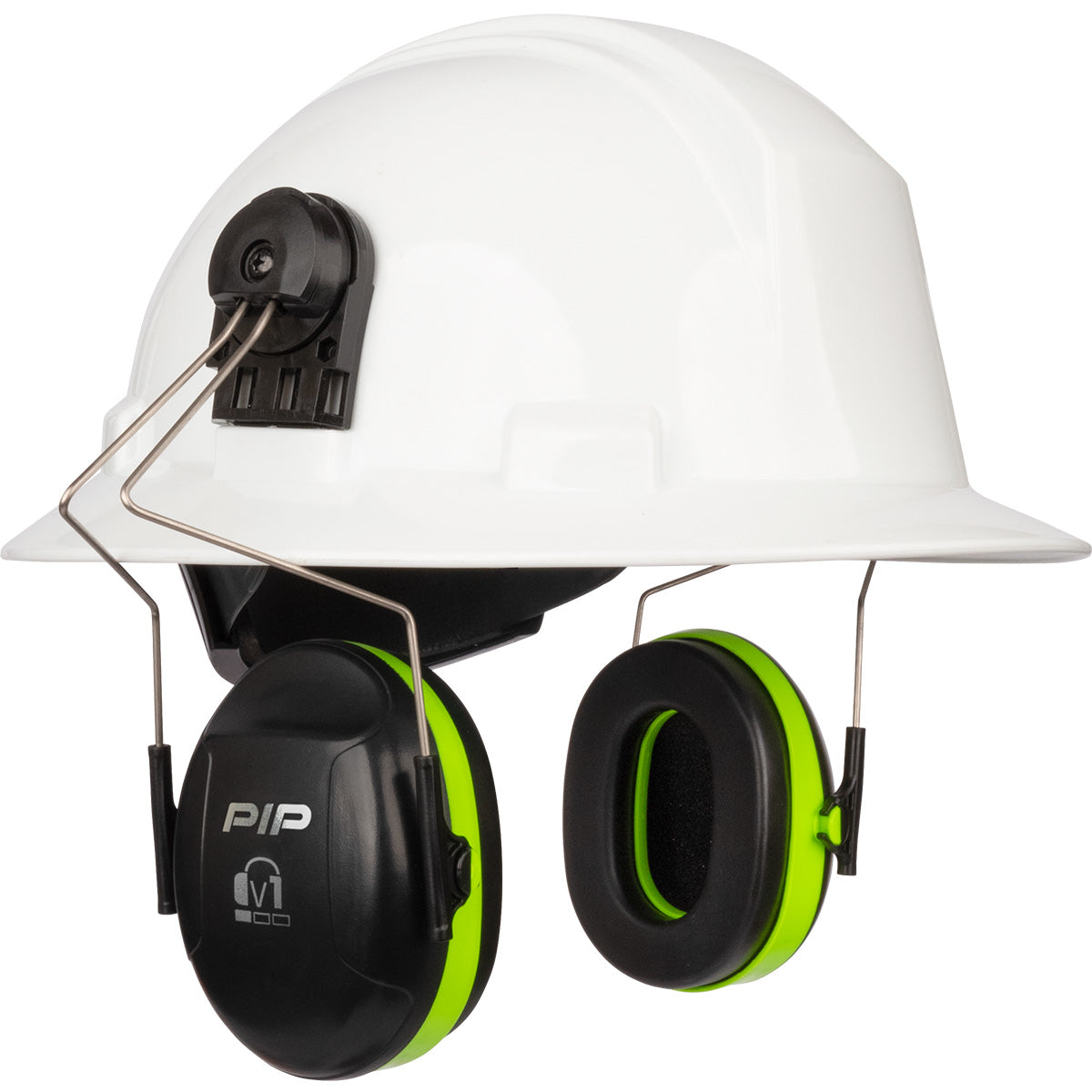 PIP V1 Full Brim Mounted Passive Ear Muff, NRR 23