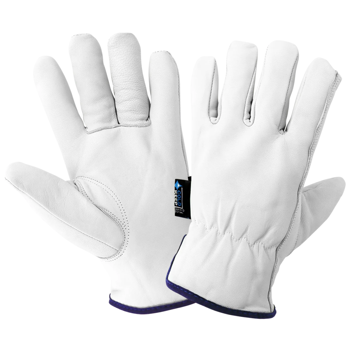 GGS 3200GINT Premium Grade Goatskin Drivers Gloves with Cold Keep Insulation
