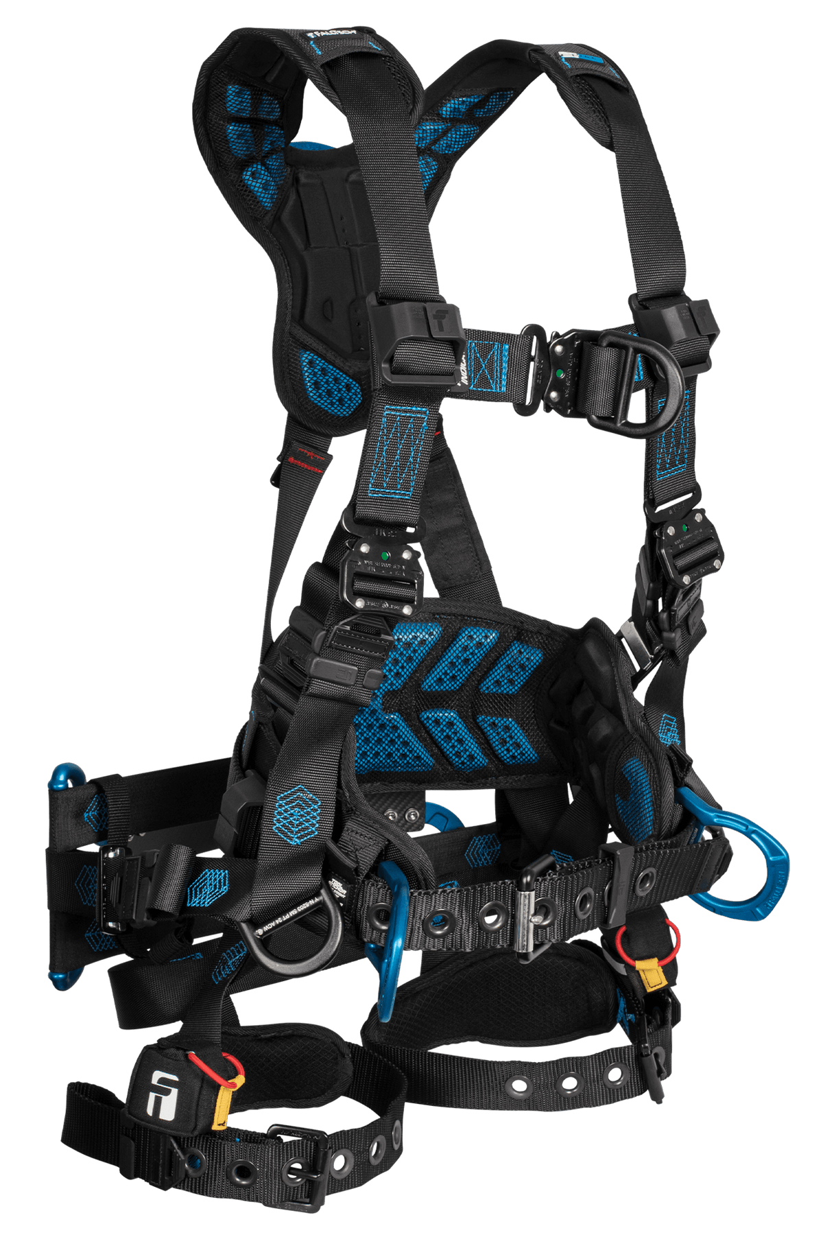 FallTech 8048 Carbon FT-One™ 6D Tower Climber Full Body Harness, Tongue Buckle Leg Adjustments