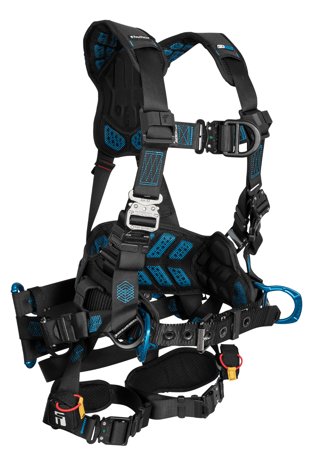 FallTech 8048QC Carbon FT-One™ 6D Tower Climber Full Body Harness, Quick-Connect Leg Adjustments