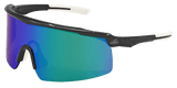 Global Glove & Safety BH32916PFT Whipray, Green Mirror Performance Fog Technology Lens, Shiny Gray Frame