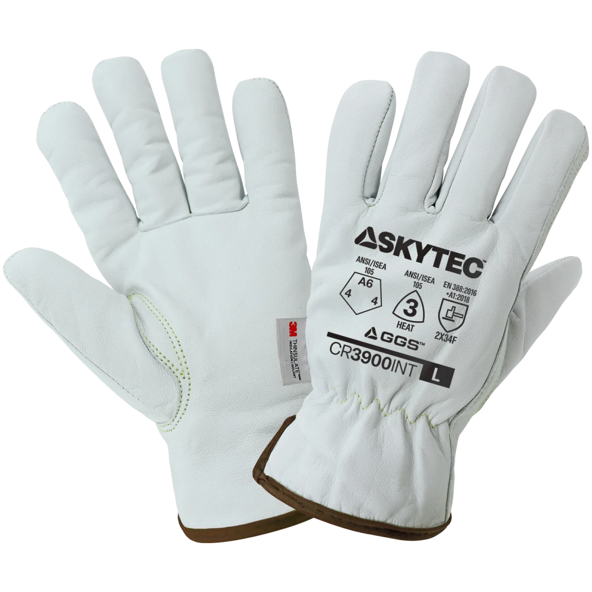 GGS CR3900INT Grain Goatskin Insulated Gloves, Cut A6