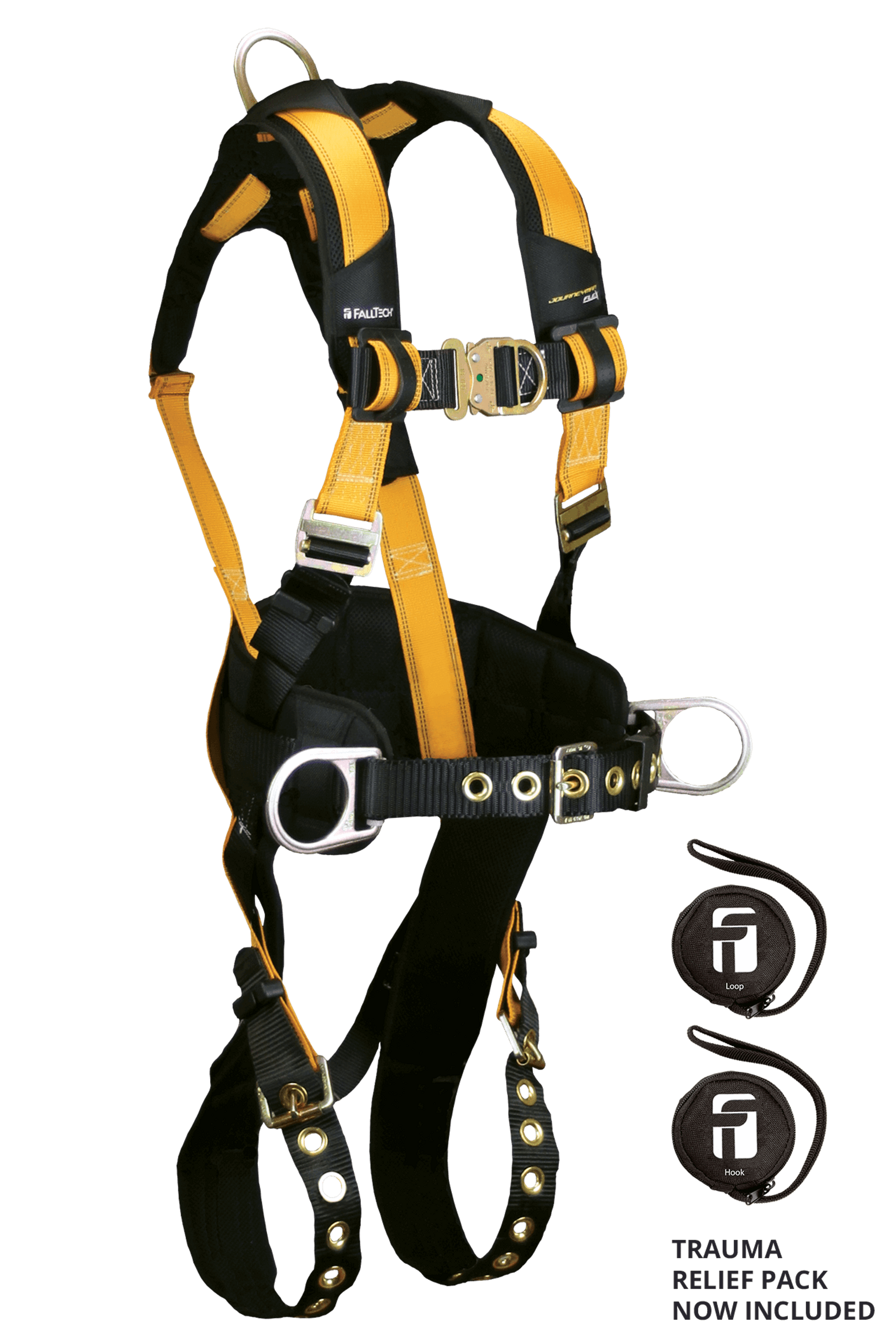 FallTech 7035FD Journeyman Flex® Steel 4D Construction Climbing Full Body Harness (each)