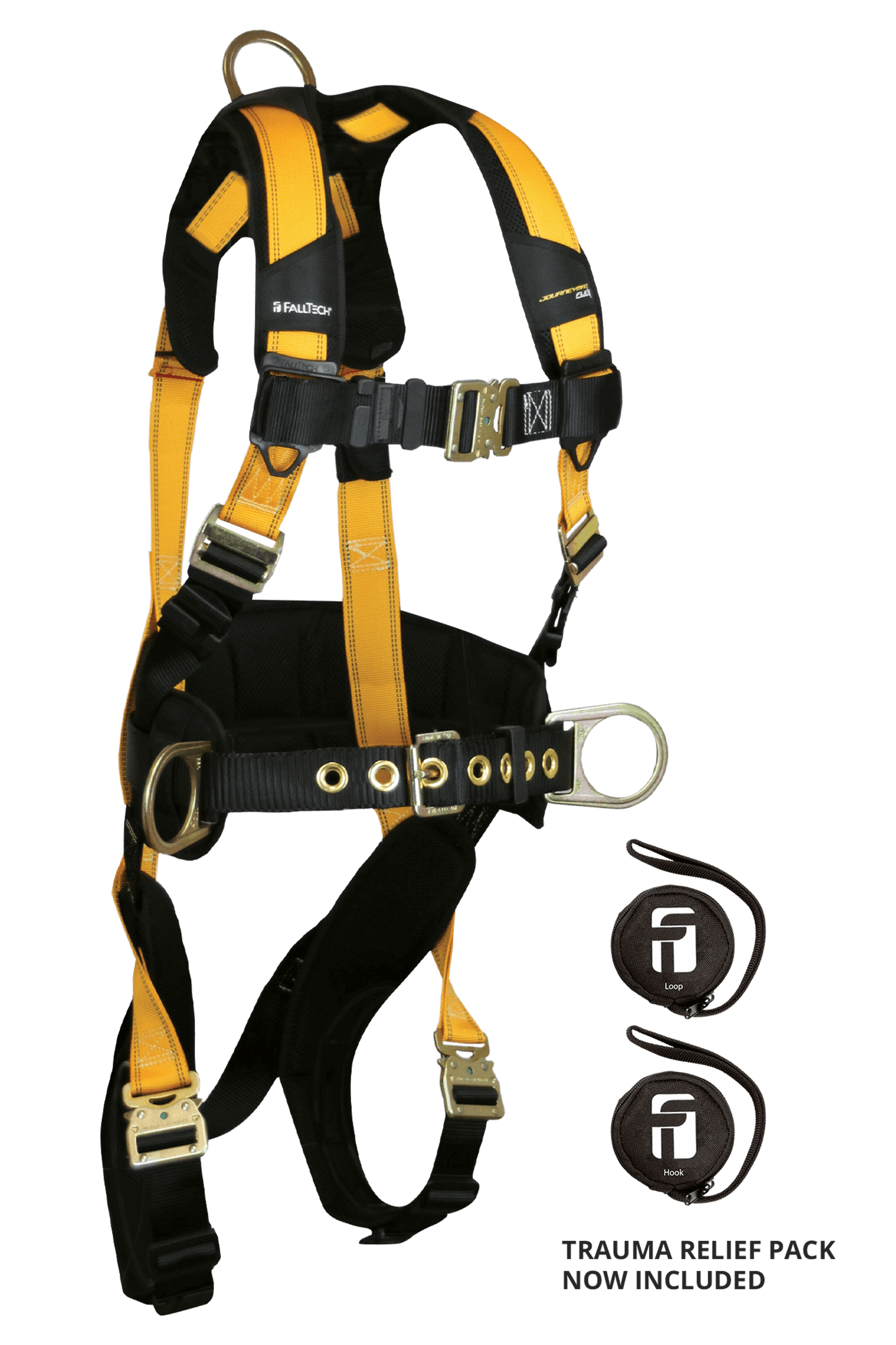 FallTech 7035QC Journeyman Flex® Steel 3D Construction Belted Full Body Harness (each)