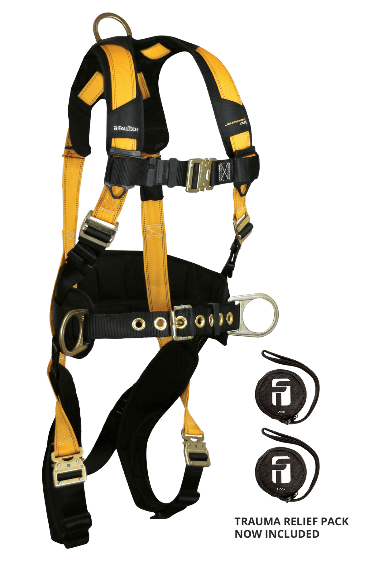 FallTech 7035QC Journeyman Flex® Steel 3D Construction Belted Full Body Harness (each)