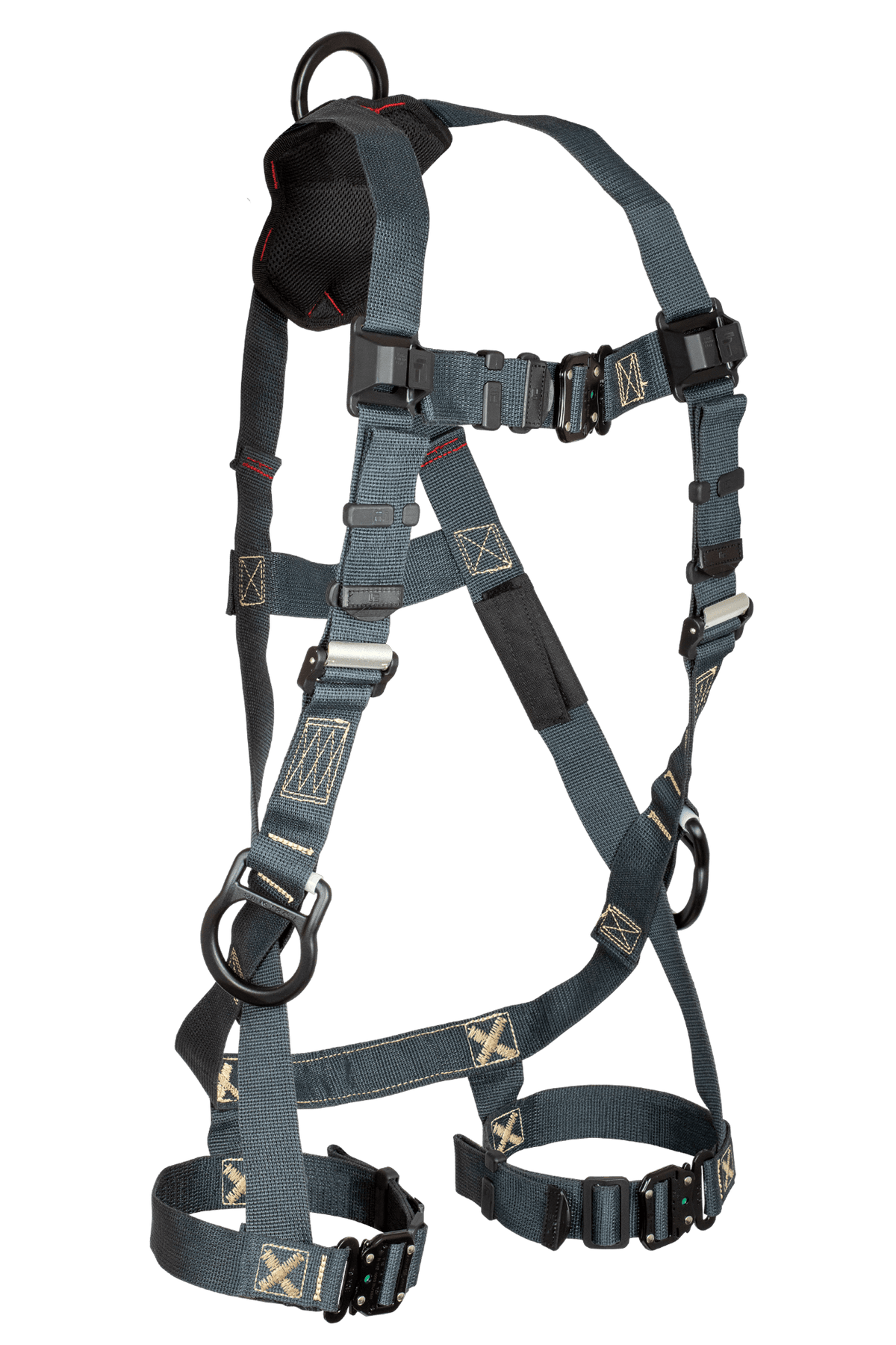 FallTech 70403D FT-Weld 3D Standard Non-Belted Full Body Harness, Quick Connect Buckle Leg Adjustment