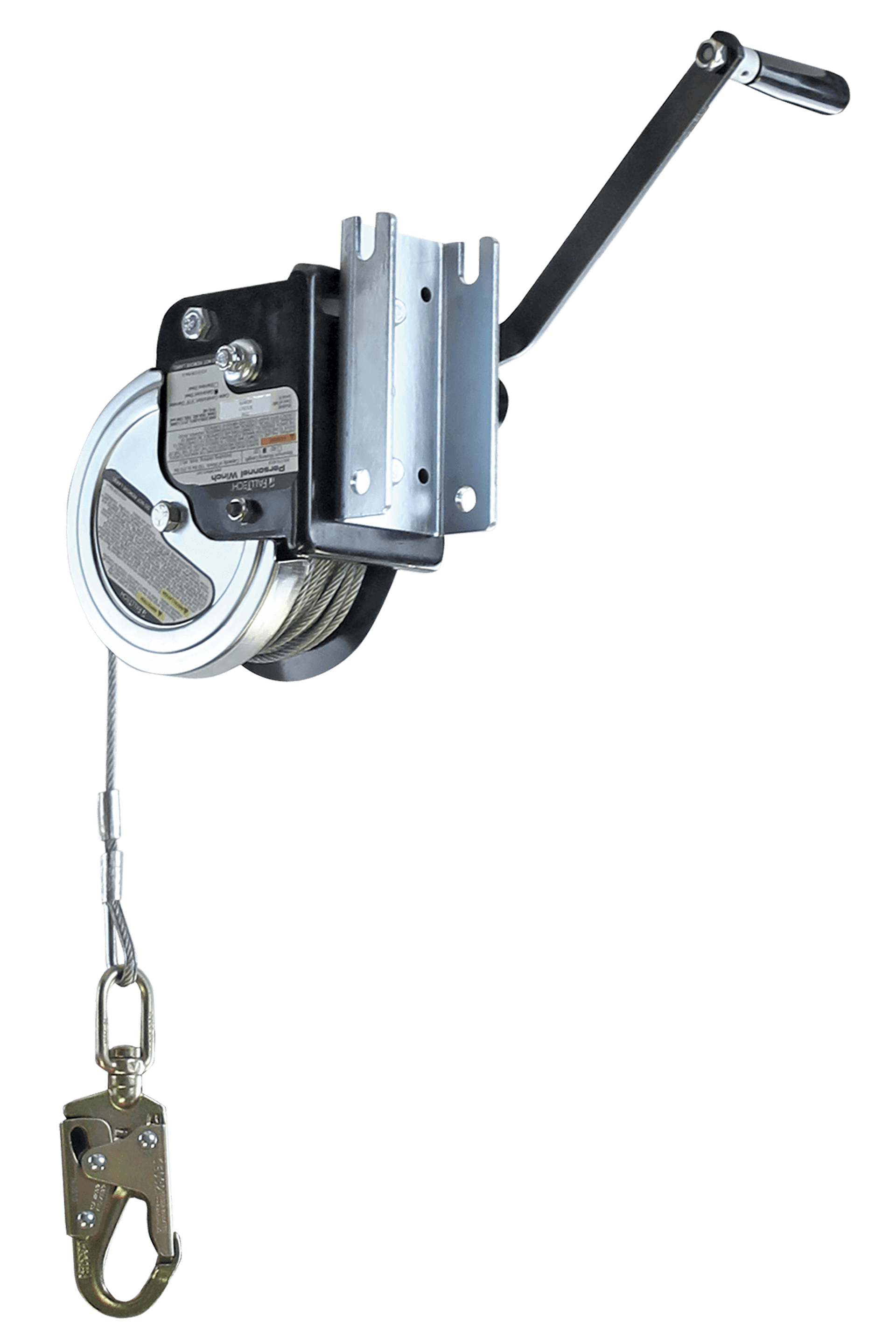FallTech 7297 Personnel Winch for Tripods and Davits with Galvanized Steel Cable