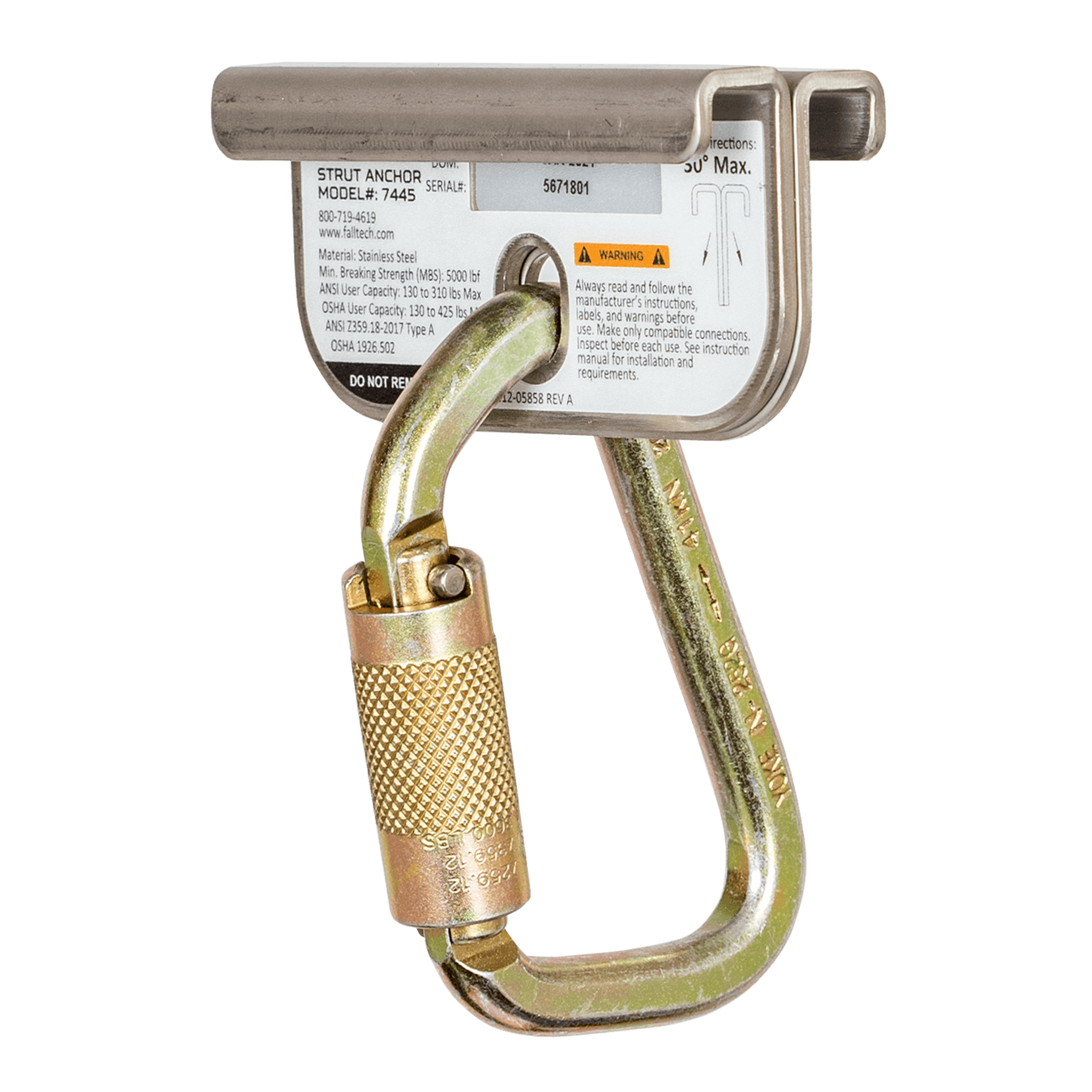FallTech 7445 Strut Anchor – Safewerks