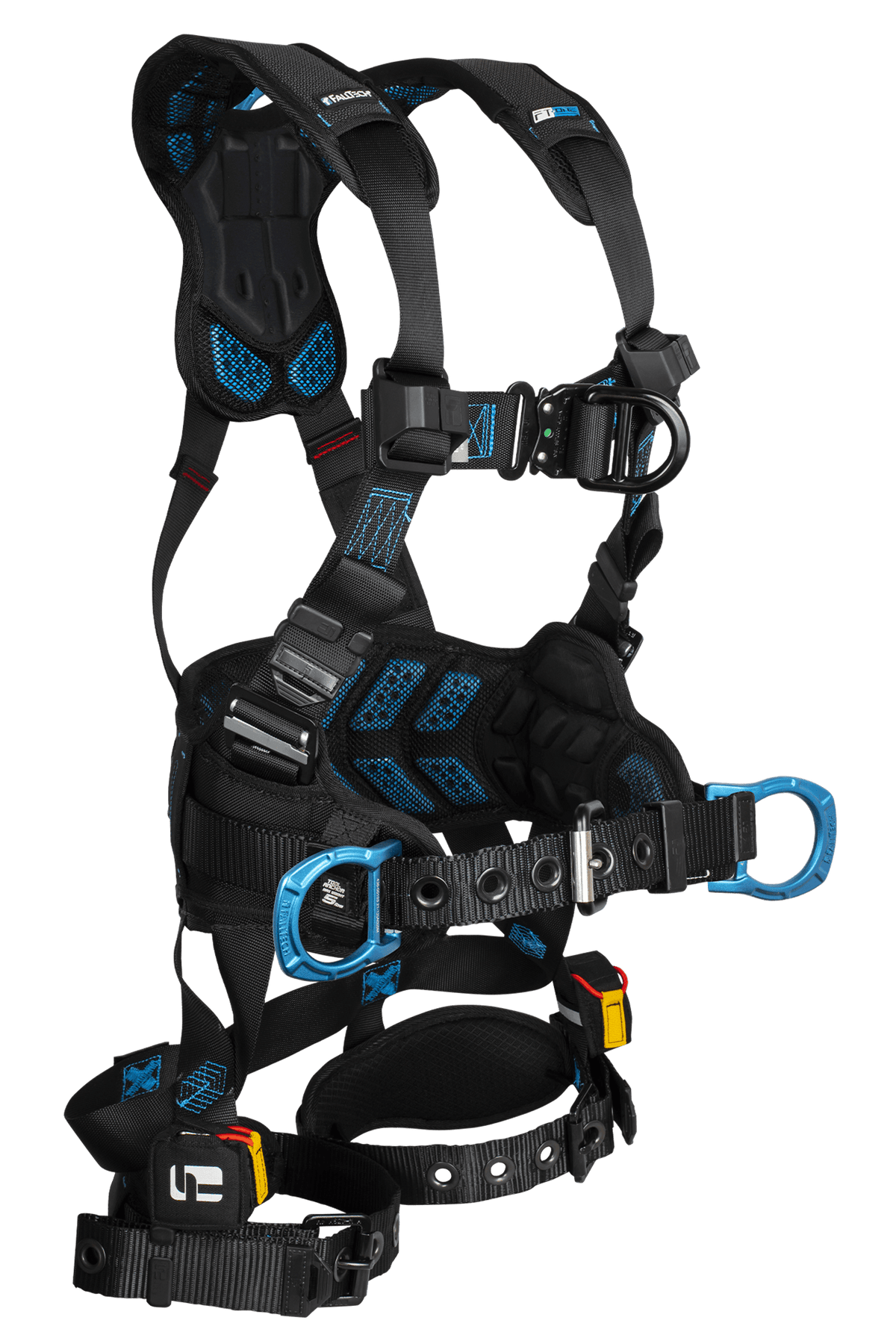 FallTech 8127BFD FT-One 4D Construction Climbing Full Body Harness, Tongue Buckle Leg Adjustments