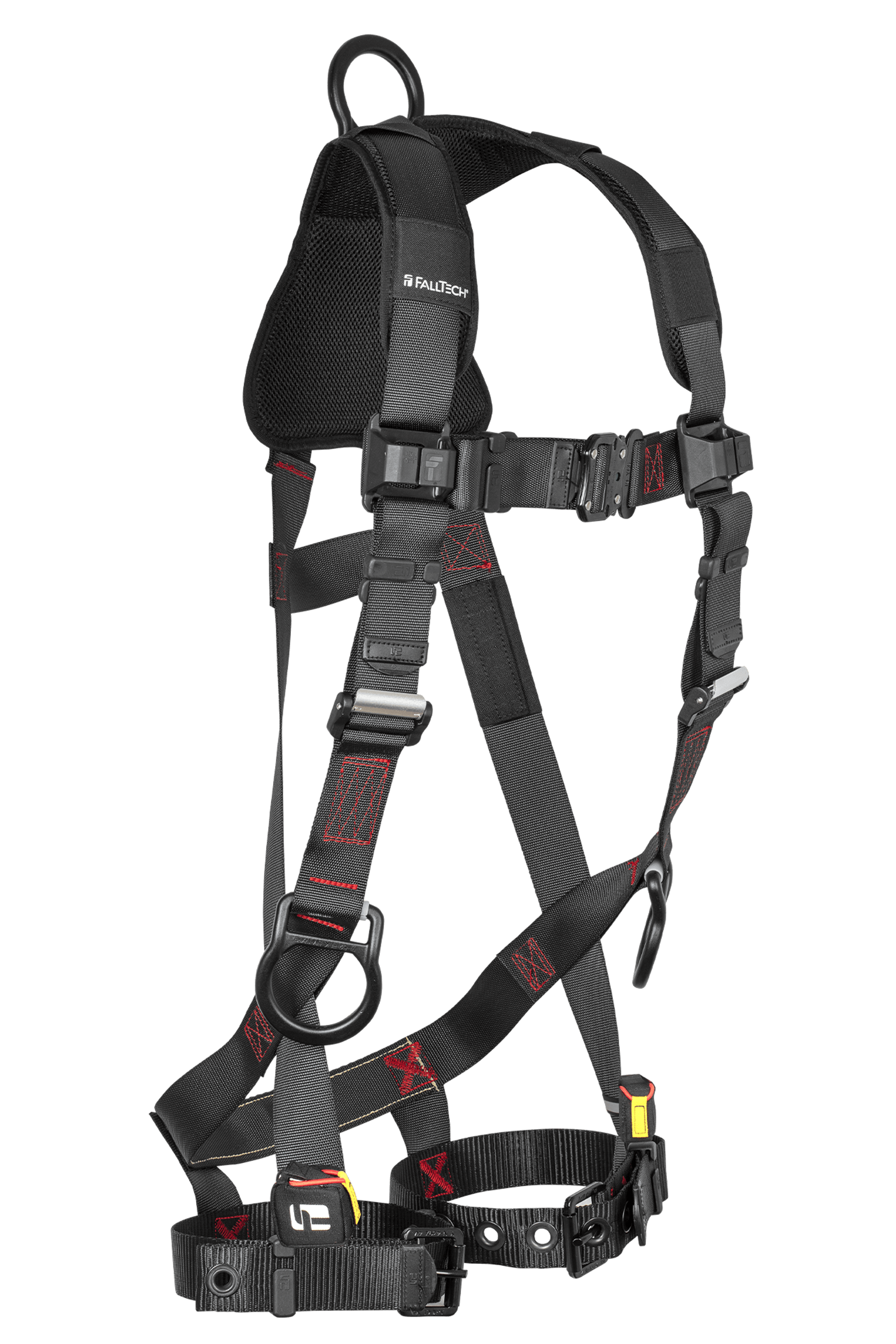 FallTech 8142 FT-Iron 3D Standard Non-belted Full Body Harness, Tongue Buckle Leg Adjustment (each)