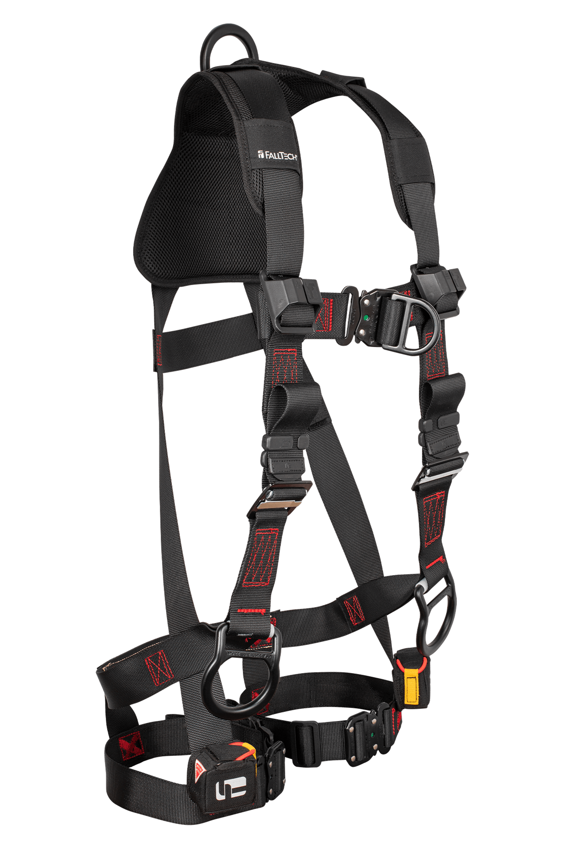 FallTech 8142FDQC FT-Iron 3D+FD Climbing Non-Belted Full Body Harness, Quck Connect Adjustments