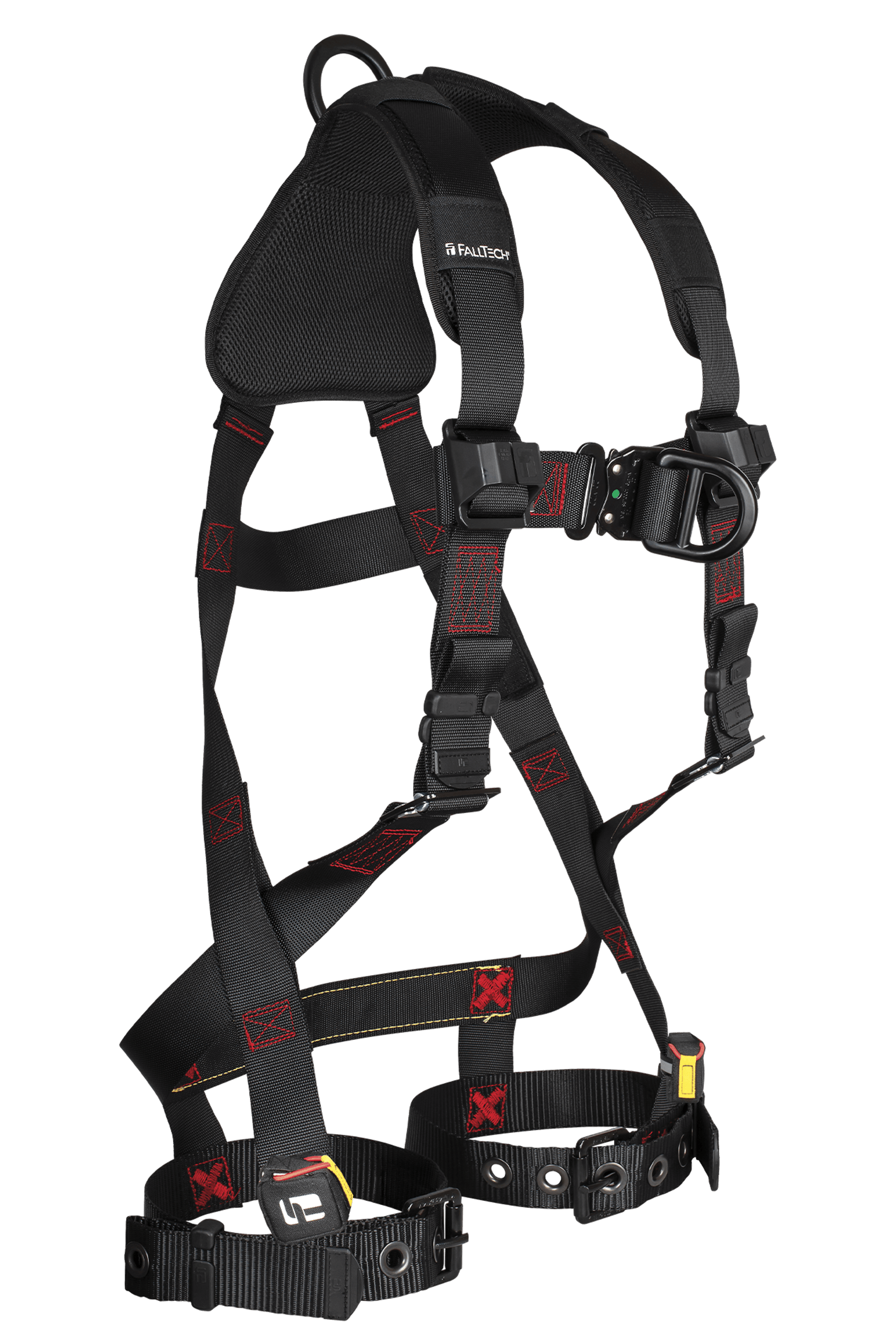 FallTech 8143BFD FT-Iron 2D Climbing Non-Belted Full Body Harness, Tongue Buckle Leg Adjustments
