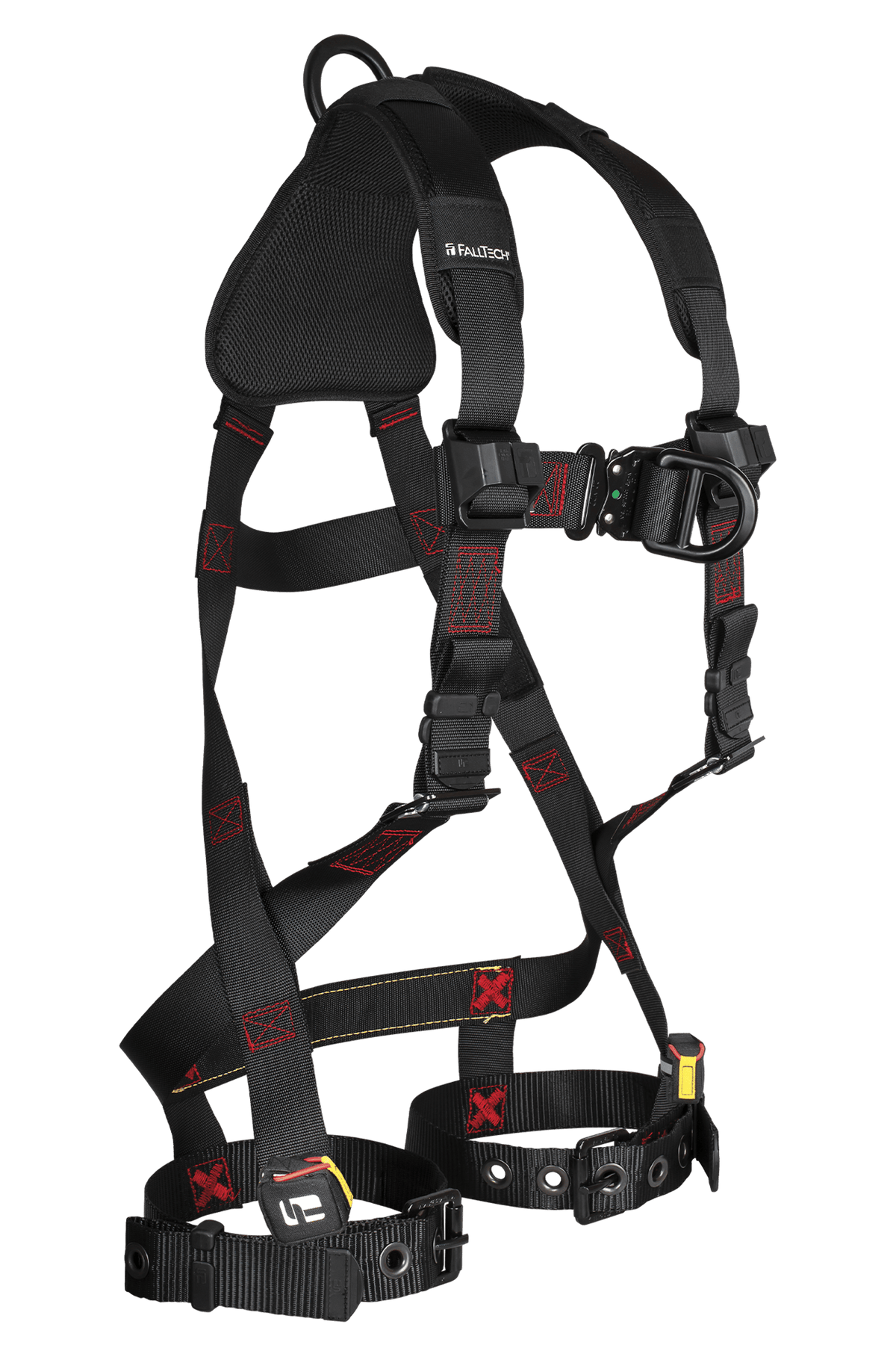 FallTech 8143BFD FT-Iron 2D Climbing Non-Belted Full Body Harness, Tongue Buckle Leg Adjustments