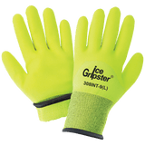 Global Glove & Safety 308INT Ice Gripster Hi Vis, 3/4 Foam PVC Dip, Insulated, Cut A2