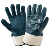 Global Glove & Safety 627R Premium Solid Nitrile Fully Coated Two Piece Jersey Gloves with Rough Finish, Cut A3