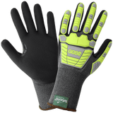 Global Glove & Safety CIA921NFT, 21-Gauge, Foam Nitrile Palm, Impact, Cut A4