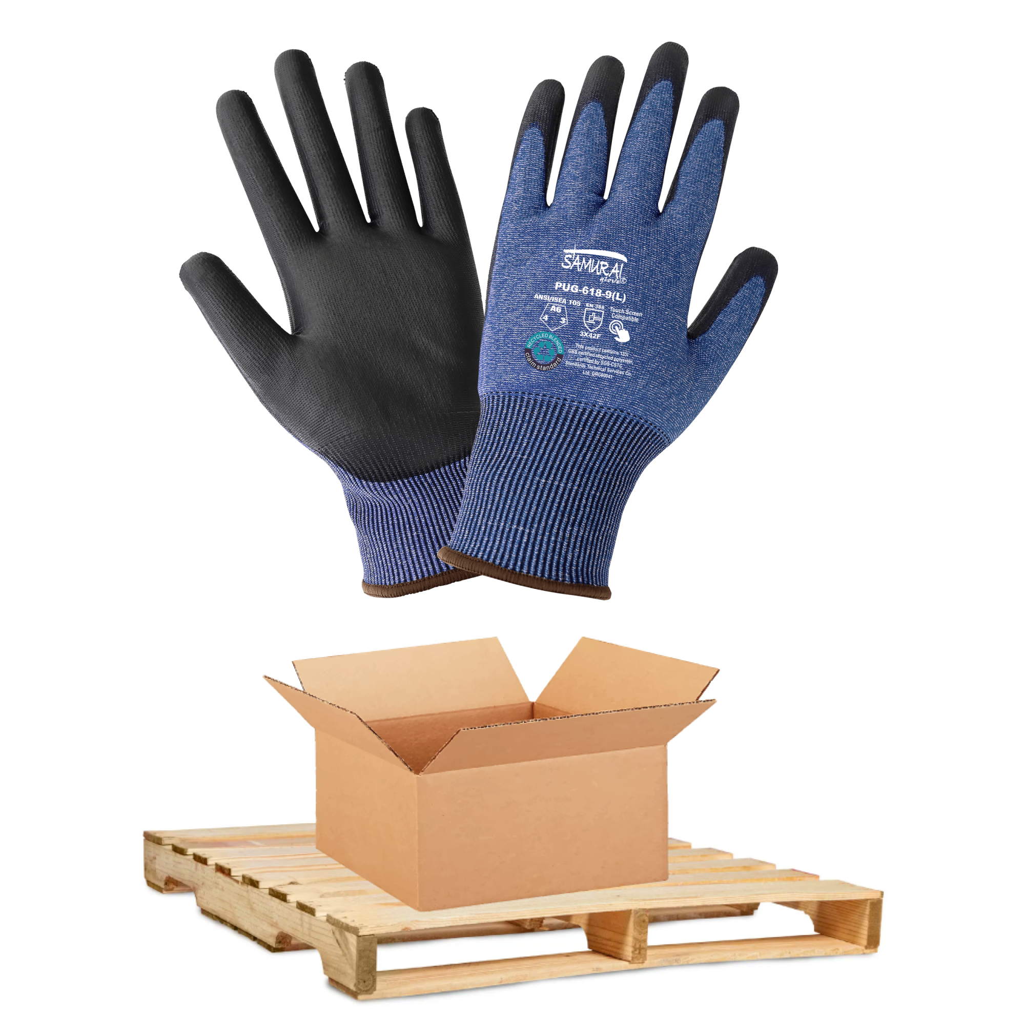 BULK, Global Glove & Safety PUG-618, 18-Gauge, Polyurethane Palm