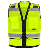 GGS GLO-069 FrogWear® HV Lightweight High Visibility Yellow/Green Mesh Surveyors Safety Vest, Class 2