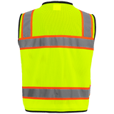 GGS GLO-096, FrogWear HV Ultra-Rugged, Premium Surveyors Safety Vest, Class 2