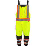 Global Glove & Safety GLO-700 FrogWear Hi Vis Insulated Winter Bibs, Class E