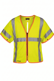 National Safety Apparel Drifire FR Anti-Stat Mesh Vest, Lanyard Port, Yellow, Class 3, 5.2 cal/cm²