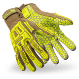 HexArmor 2030X Rig Lizard, Synthetic Leather Silicone Pattern Palm, Impact, Cut A6